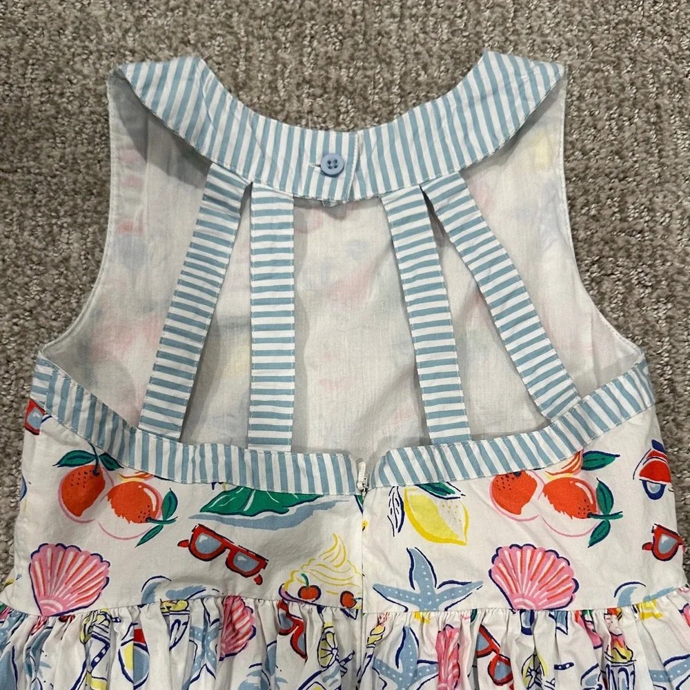 Boden Multicolor Nautical Kids Dress - Picture 5 of 6